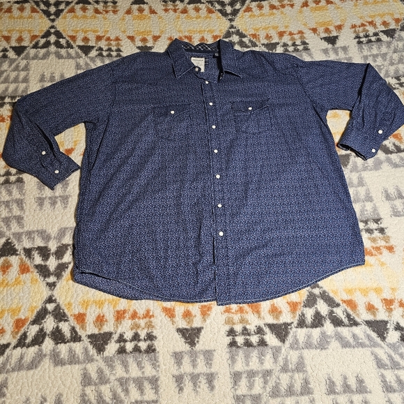 BOTH Panhandle Slim Rough Stock Button Up Long Sleeve Shirt Pearl Snap Size XXL - Picture 9 of 12